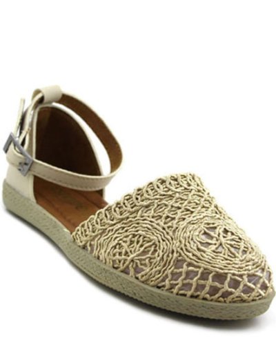 DERİR DANTELLİ HASIR SANDALET 4501